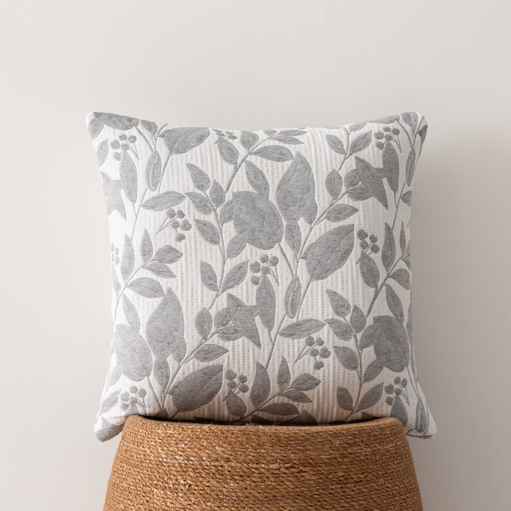 [FC2SALGR] Pack 2 fundas cojín jacquard Salvi 45x45 cm (Gris)