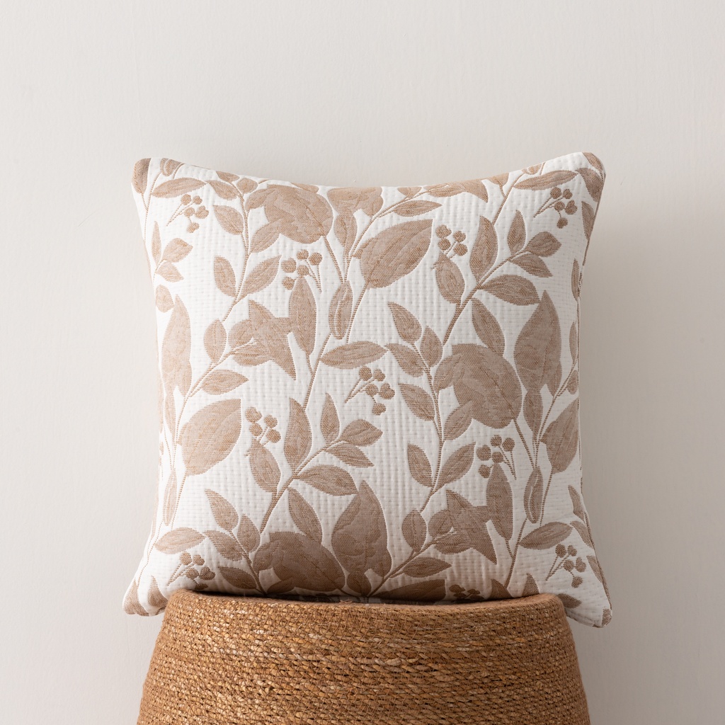 [FC2SALBE] Pack 2 fundas cojín jacquard Salvi 45x45 cm (Beige)