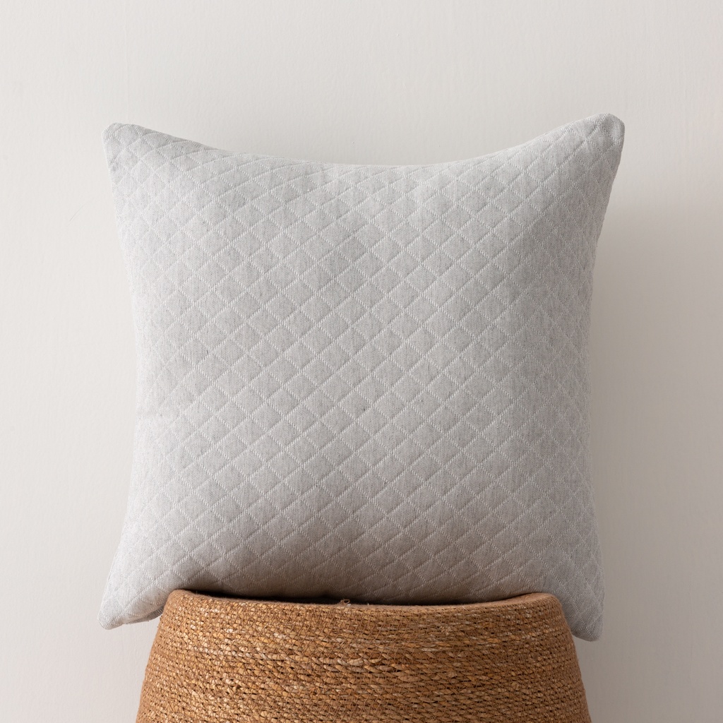 [FC2AFRGRCL] Pack 2 fundas cojín jacquard África 45x45 cm (Gris Claro)