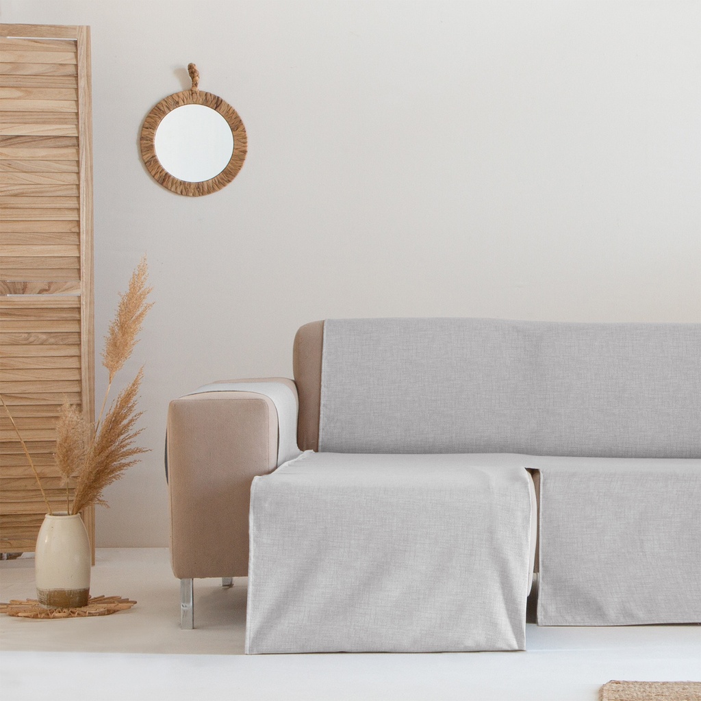 [CSPUPCHIZ200-GRCL] Cubre Sofa Puppy impermeable (Gris Claro, Chaise Longue 200 izquierdo)