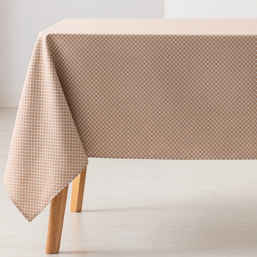 [MAJQLOS100-TA] Mantel antimanchas jacquard Losan (Taupe, 140x100 cm)