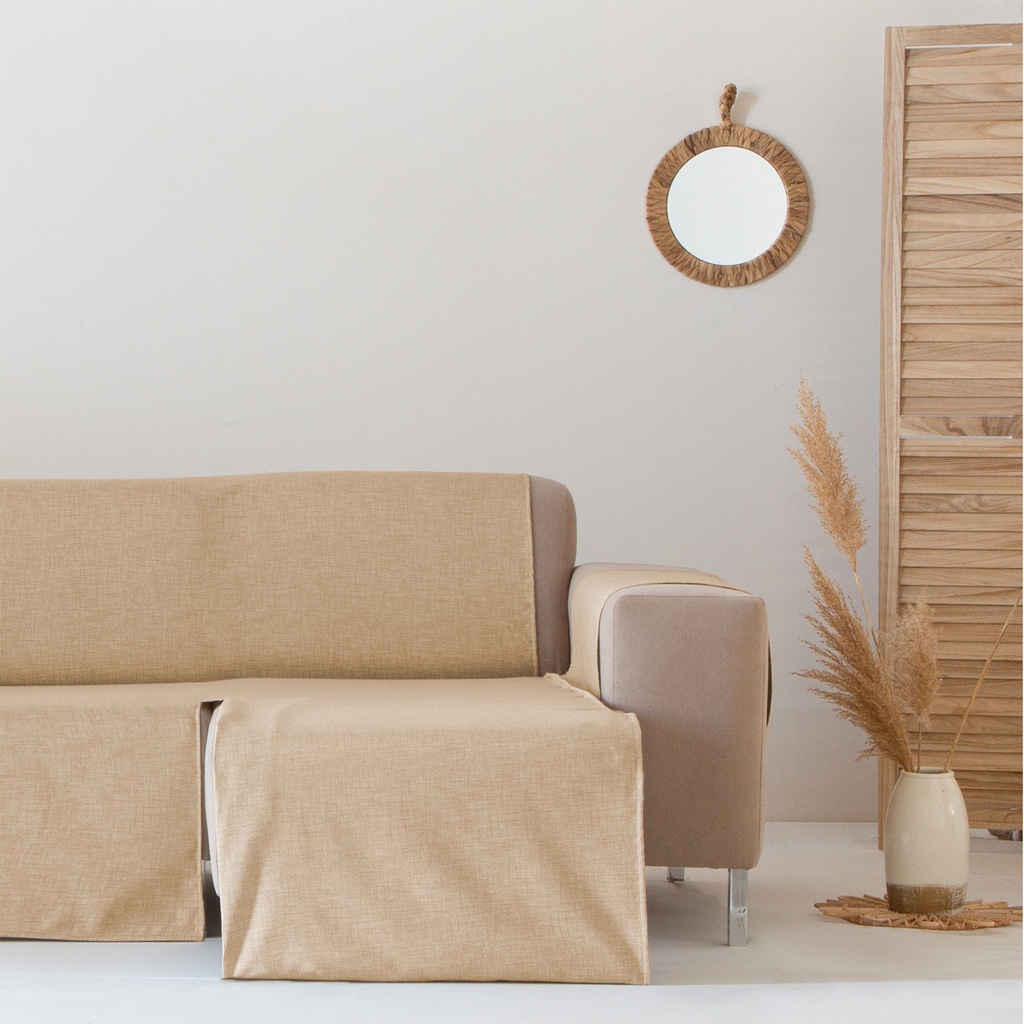 [CSPUPCHDE200-CR] Cubre Sofa Puppy impermeable (Crudo, Chaise Longue 200 derecho)