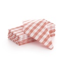 Pack 6 servilletas Vichy 45x45 cm