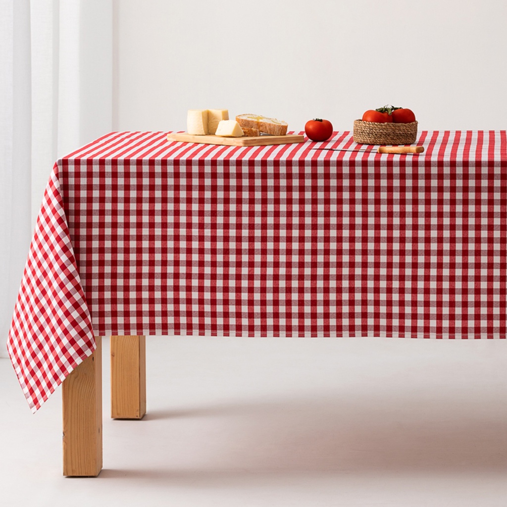 Mantel antimanchas cuadros vichy